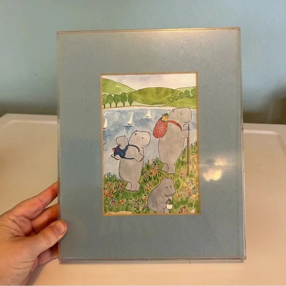 Framed Original Watercolor by Polly French - Picture 1 of 5